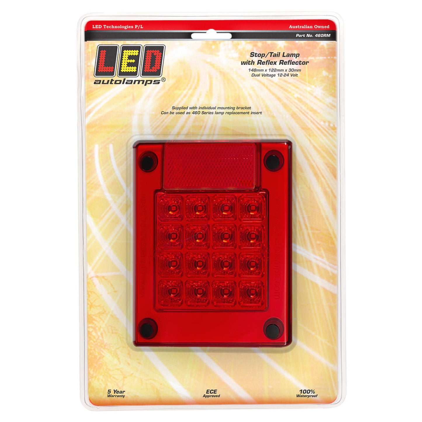 LED Autolamps Stop Light - 460RM