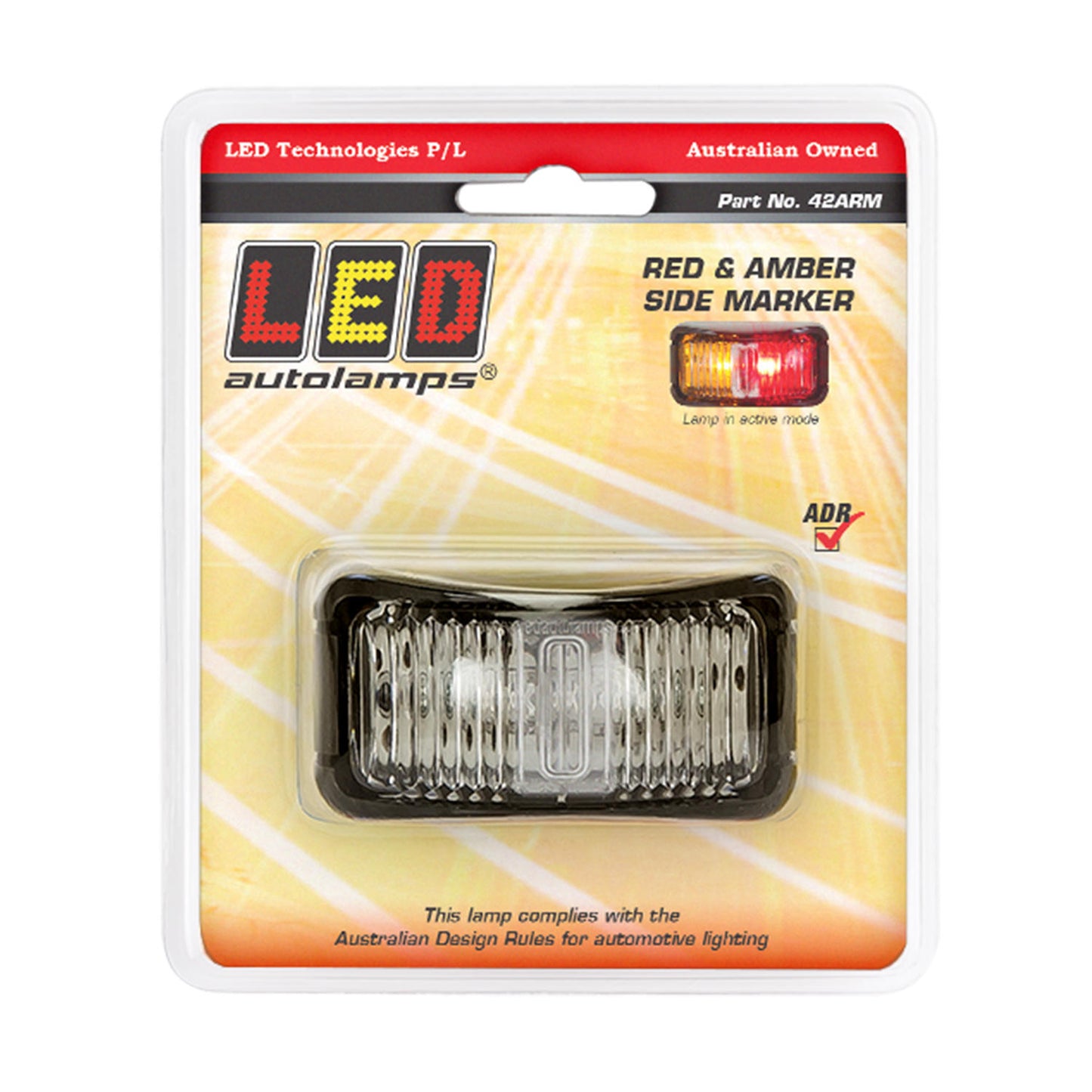 LED Autolamps Side Marker Light - 42ARM