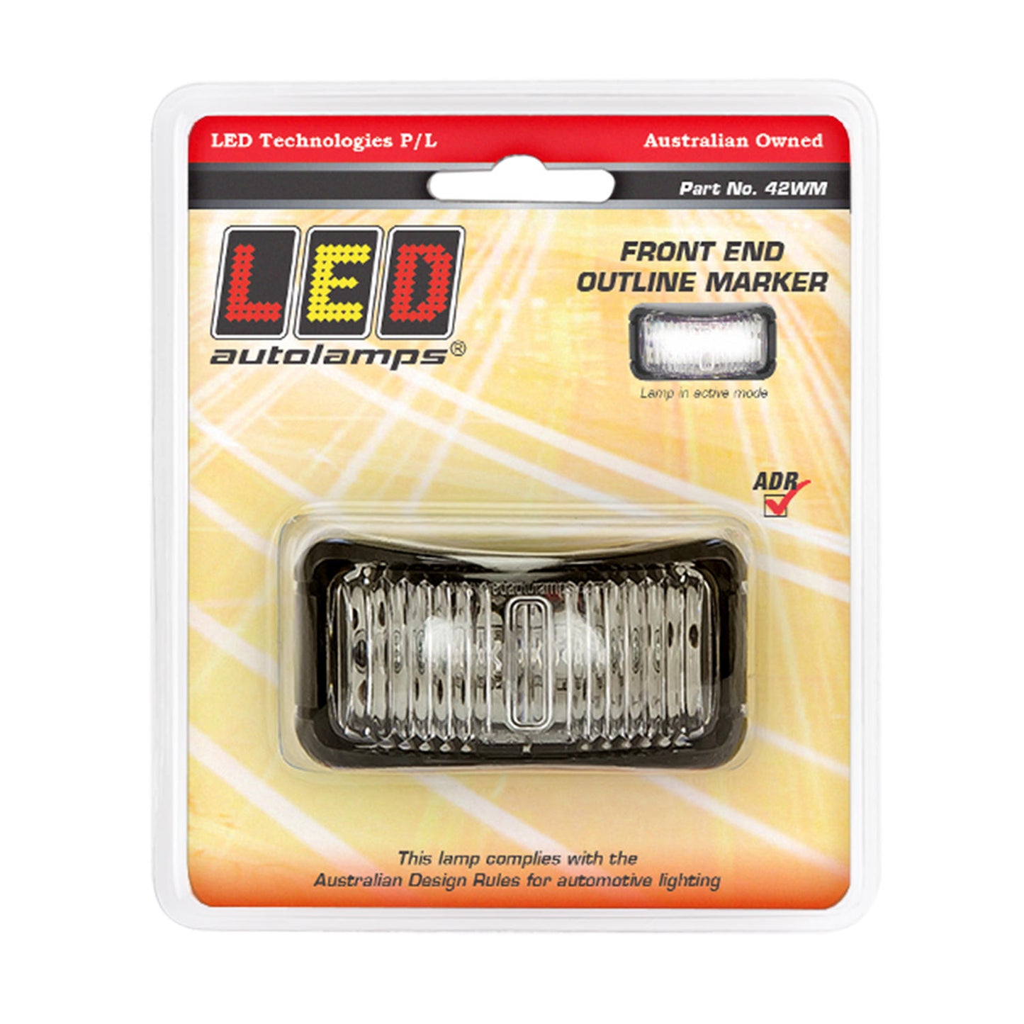 LED Autolamps Clearance Light - 42WM