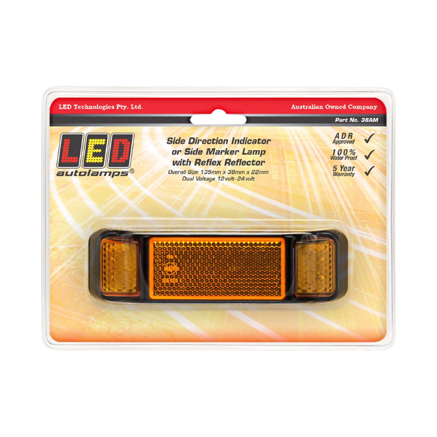 LED Autolamps Direction Indicator - 38AM