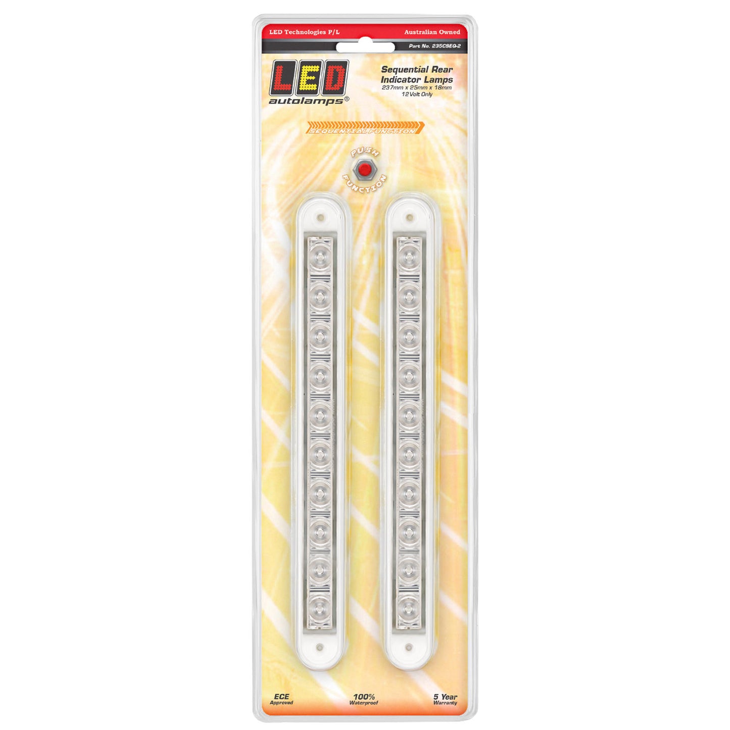 LED Autolamps Direction Indicator - 235CSEQ-2