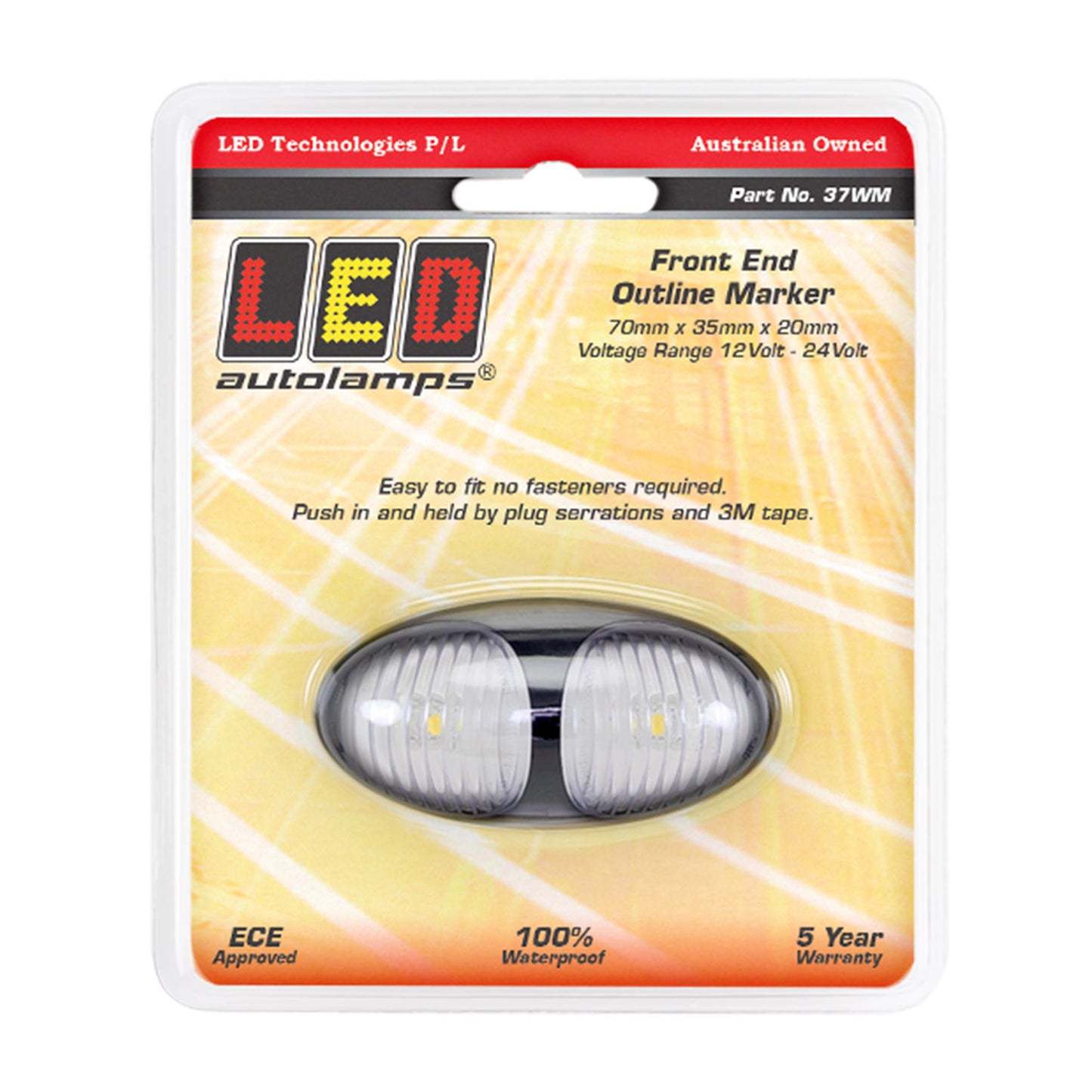 LED Autolamps Clearance Light - 37WM