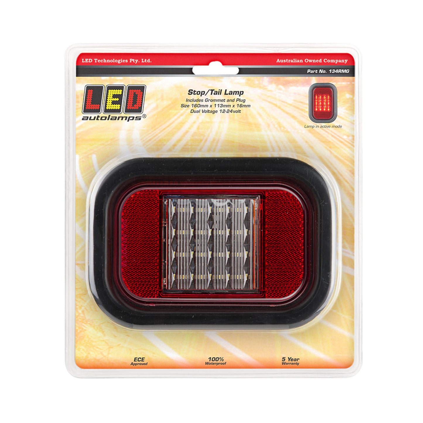 LED Autolamps Stop Light - 134RMG