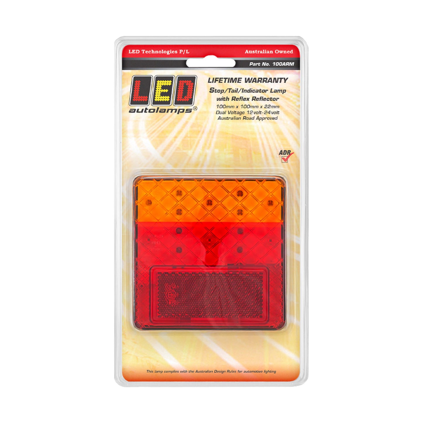 LED Autolamps Tail Light Assembly - 100ARM