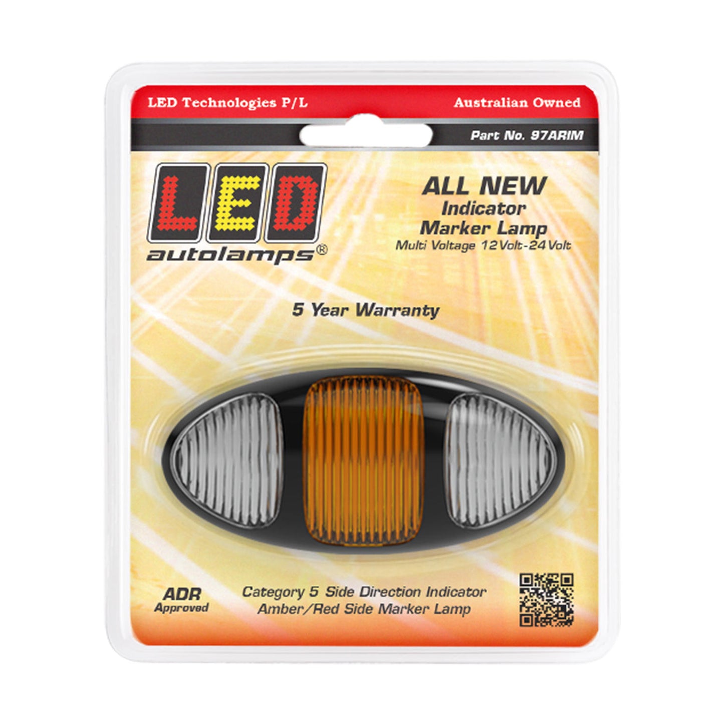 LED Autolamps Side Marker Light - 97ARIM