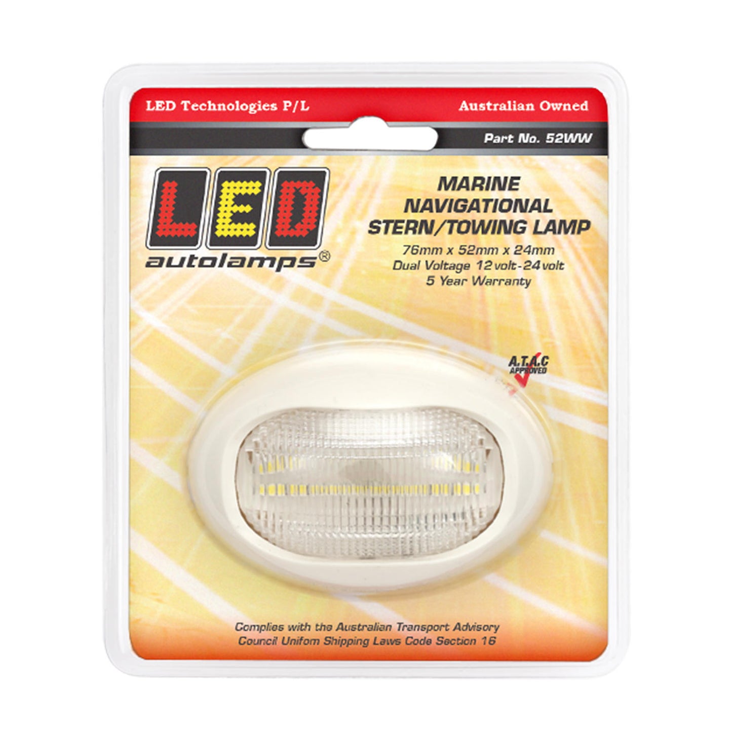 LED Autolamps Navigation Lamp - 52WW
