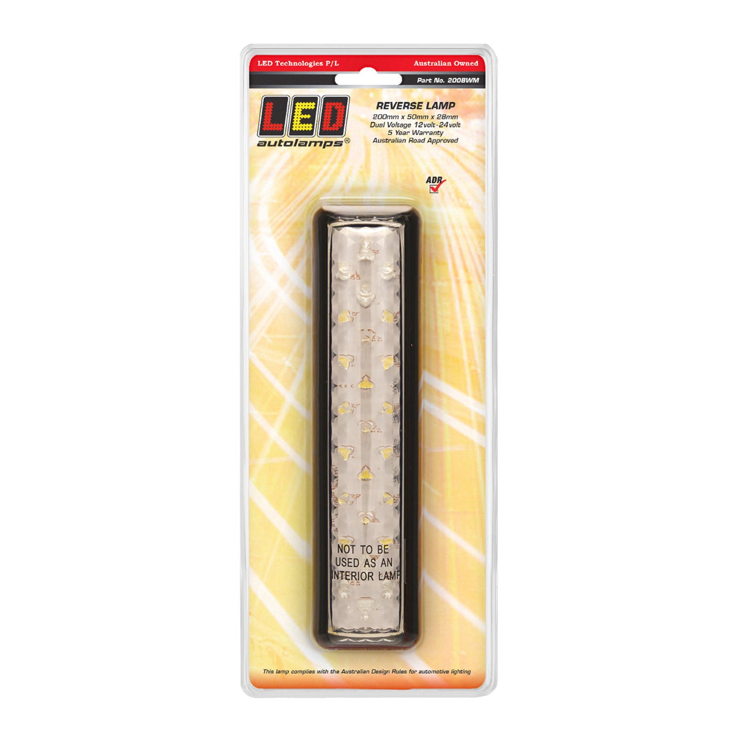 LED Autolamps Reverse Light - 200BWM
