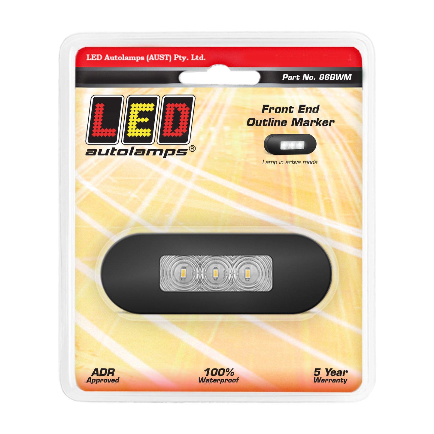 LED Autolamps Front Outline Marker - 86BWM