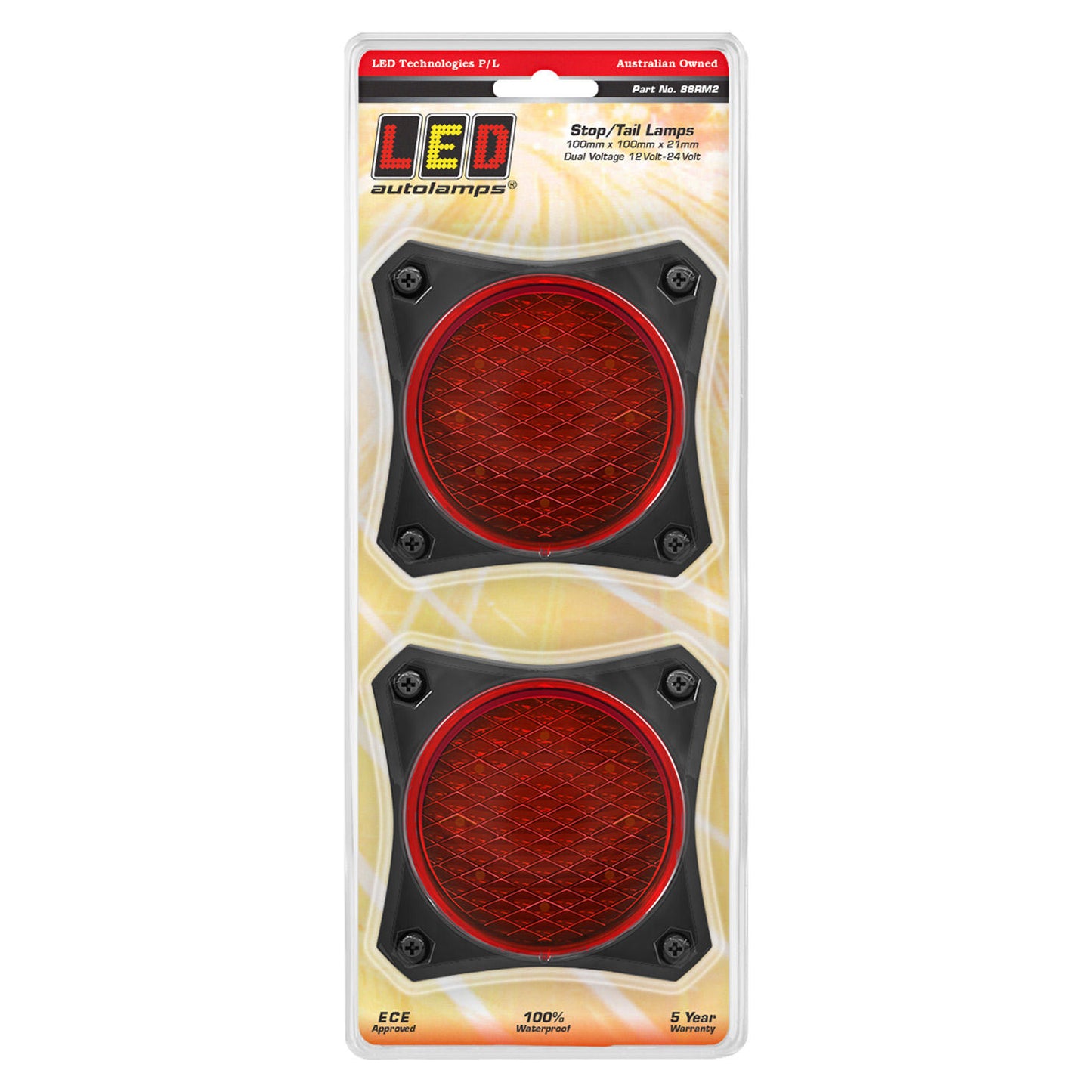LED Autolamps Stop Light - 88RM2