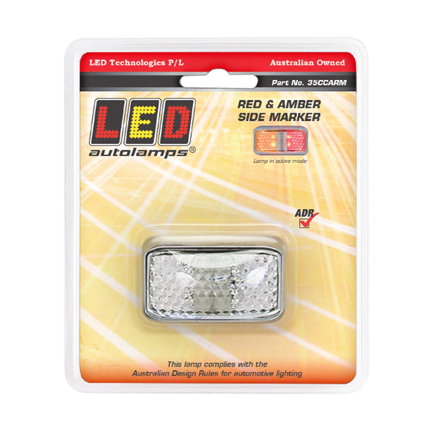 LED Autolamps Side Marker Light - 35CCARM