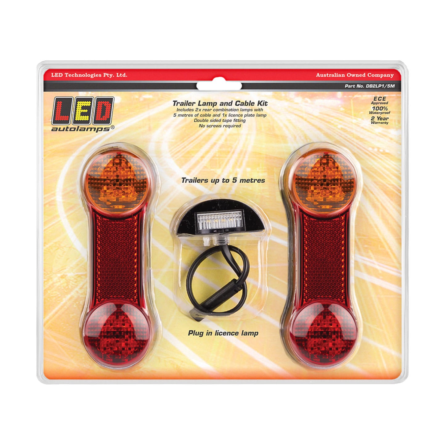 LED Autolamps Tail Light Assembly - DB2LP1/5M