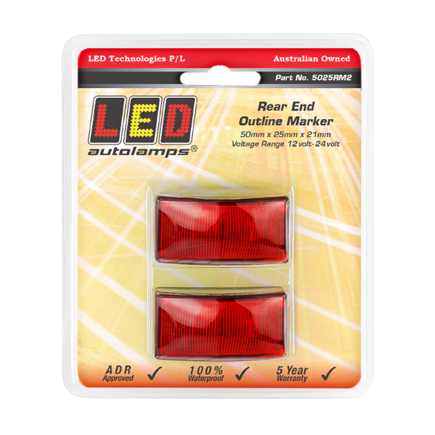 LED Autolamps Clearance Light - 5025RM2