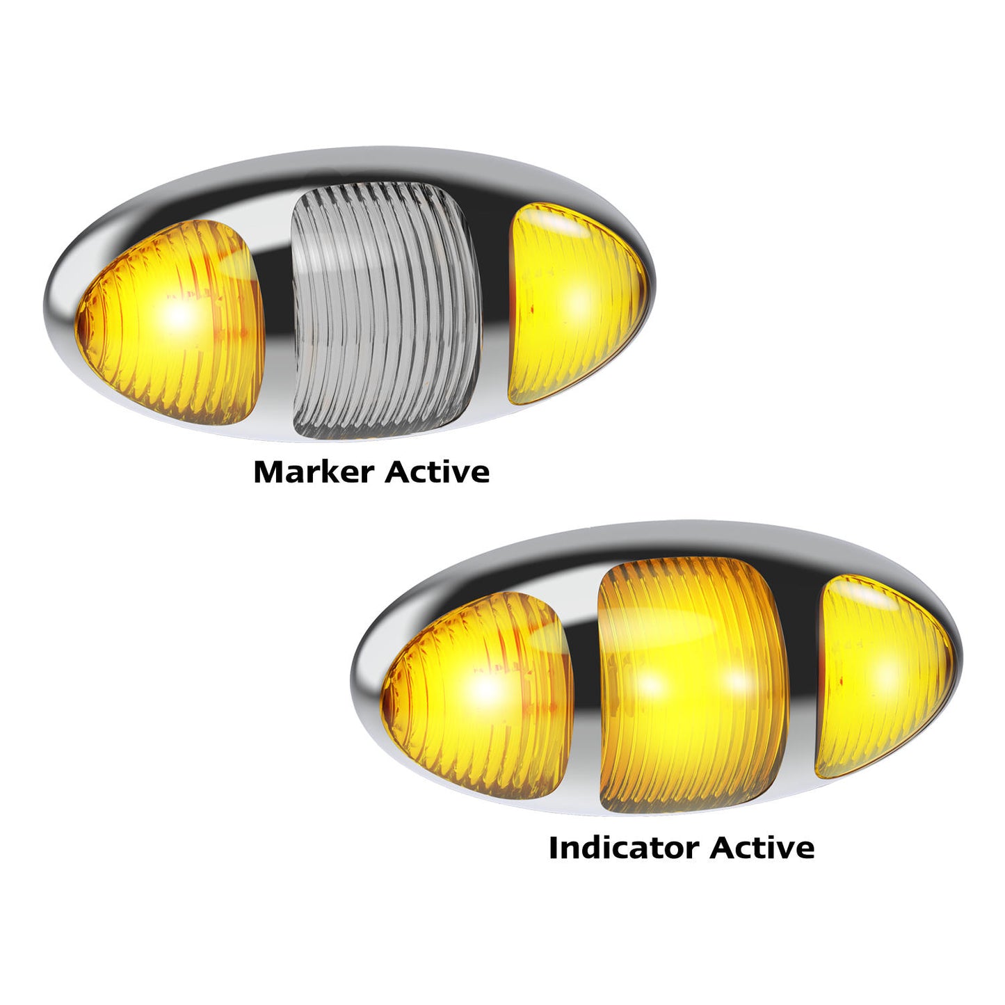 LED Autolamps Side Marker Light - 97CAIMCSB