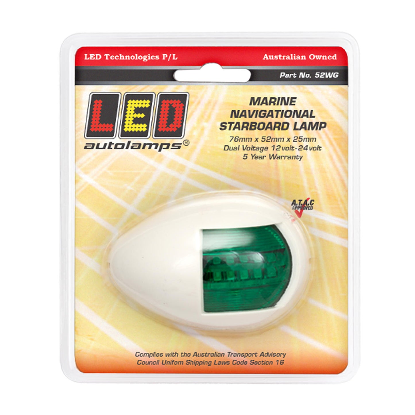 LED Autolamps Navigation Lamp - 52WG