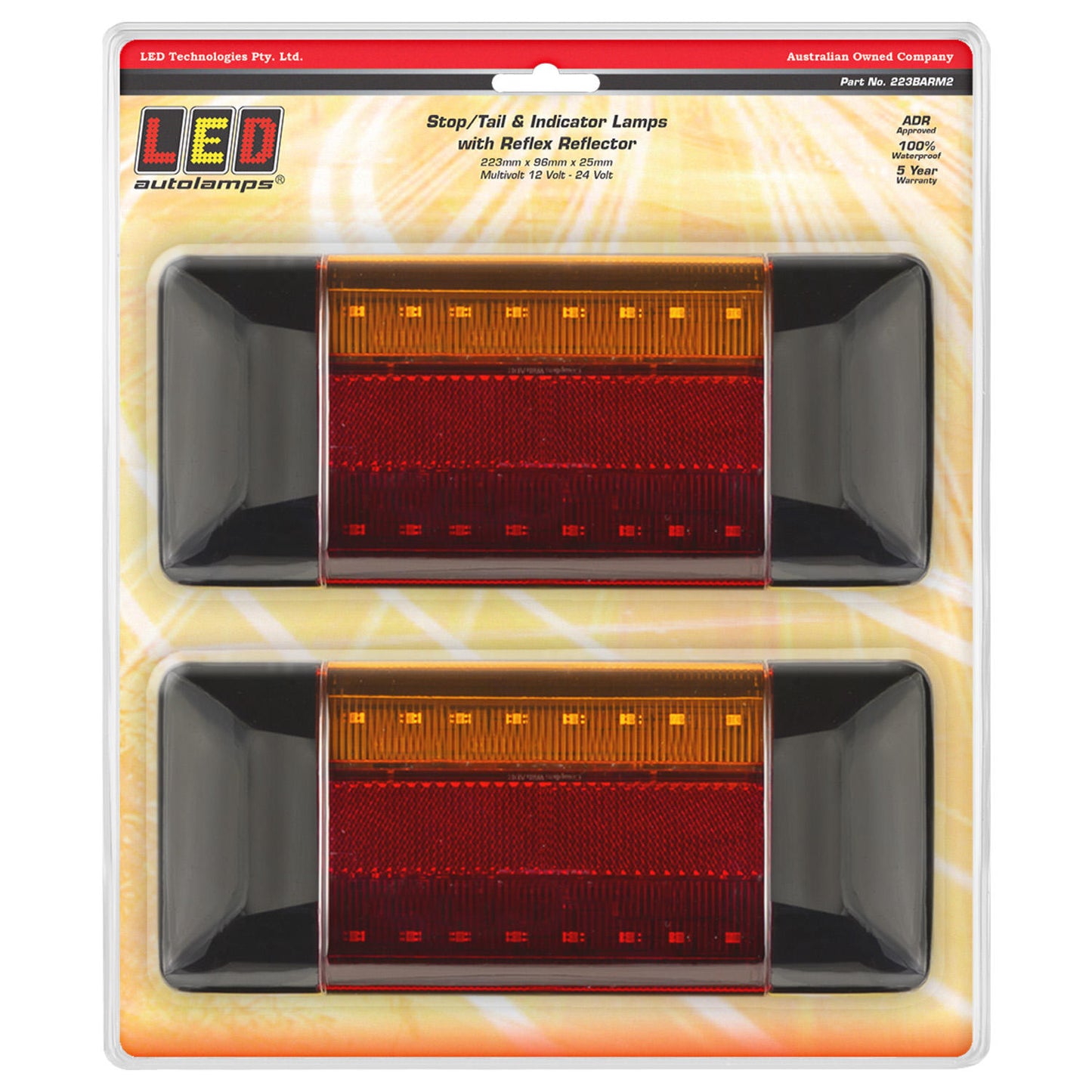 LED Autolamps Tail Light Assembly - 223BARM2