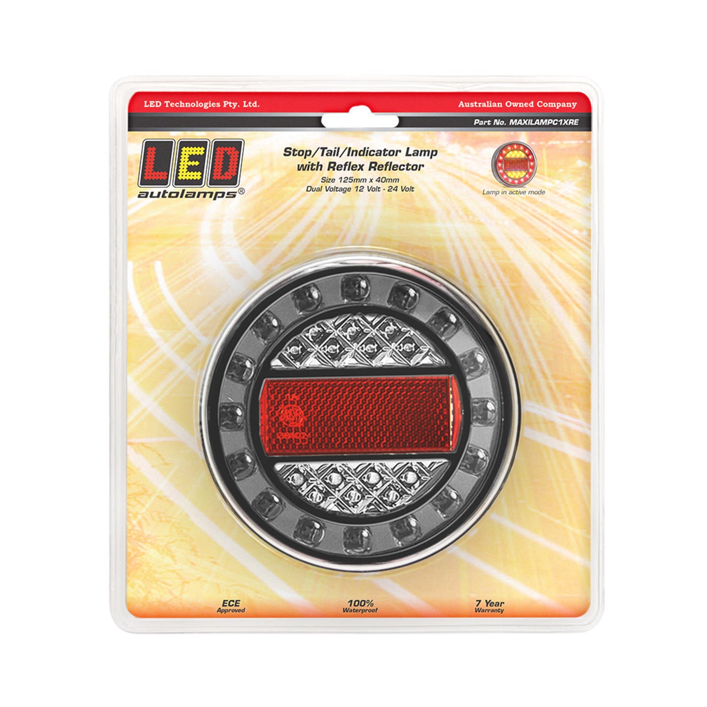 LED Autolamps Tail Light Assembly - MAXILAMPC1XRE