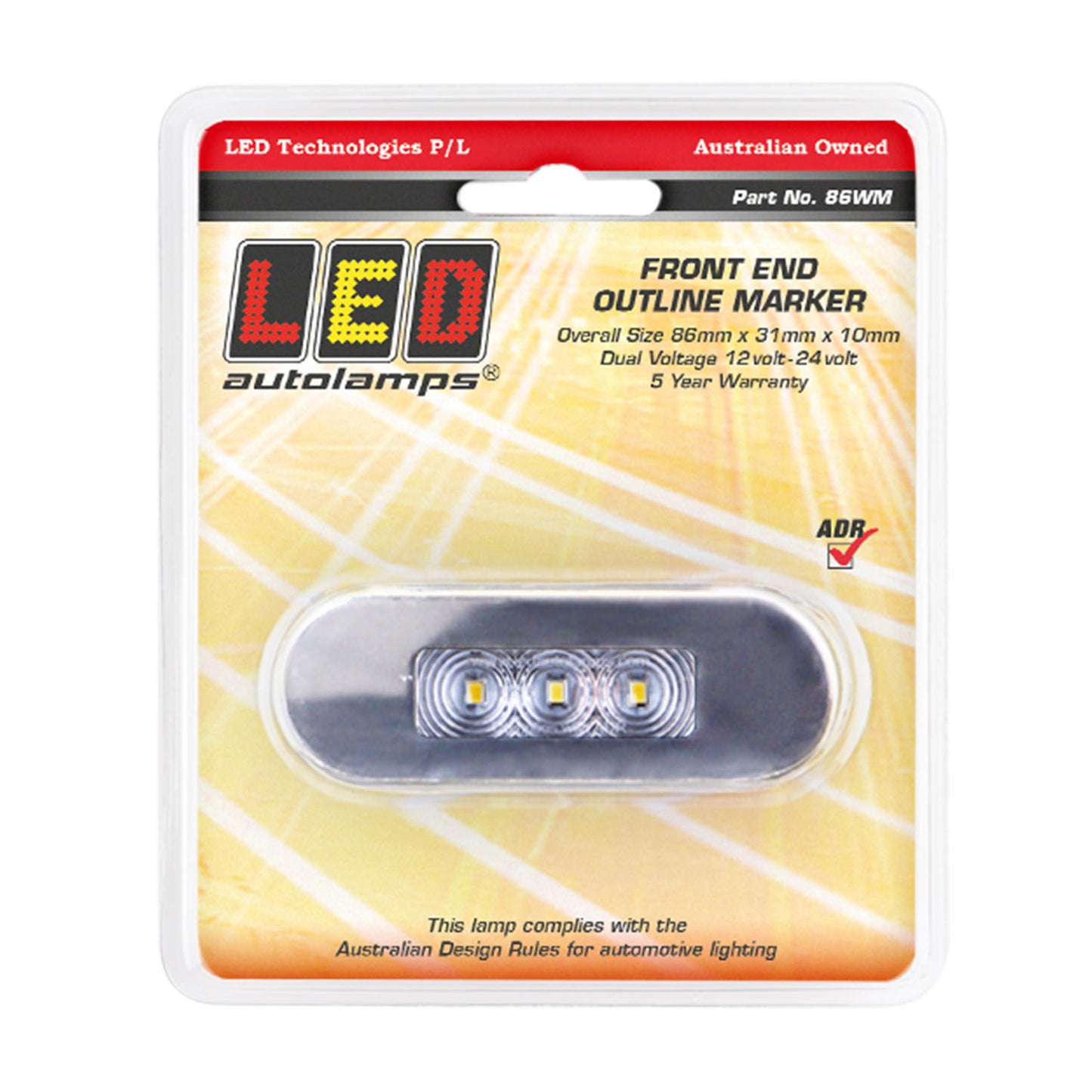 LED Autolamps Clearance Light - 86WM