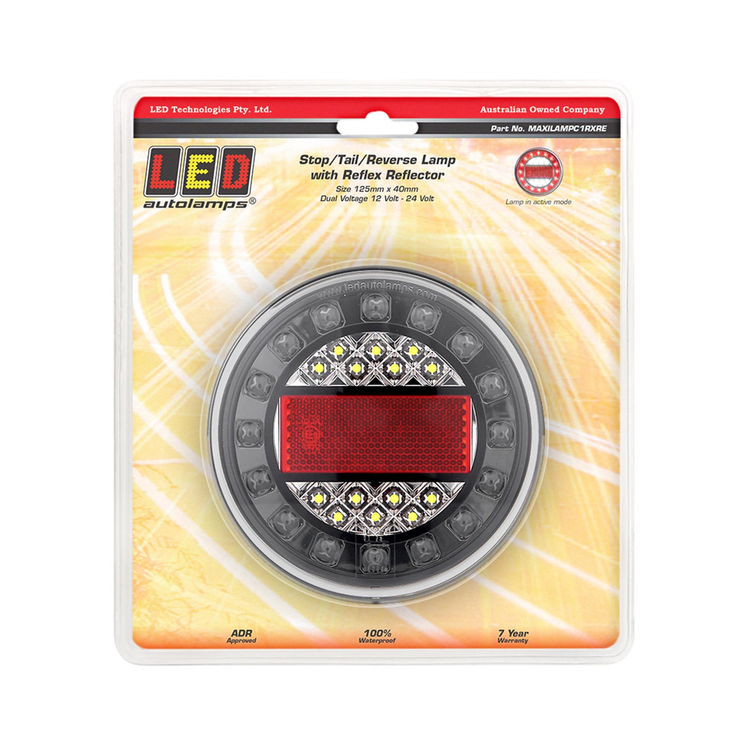 LED Autolamps Tail Light Assembly - MAXILAMPC1RXRE