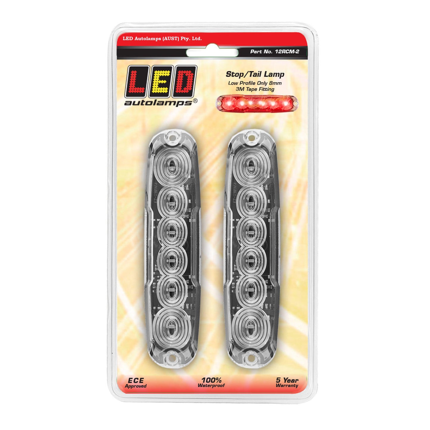 LED Autolamps Stop Light - 12RCM-2