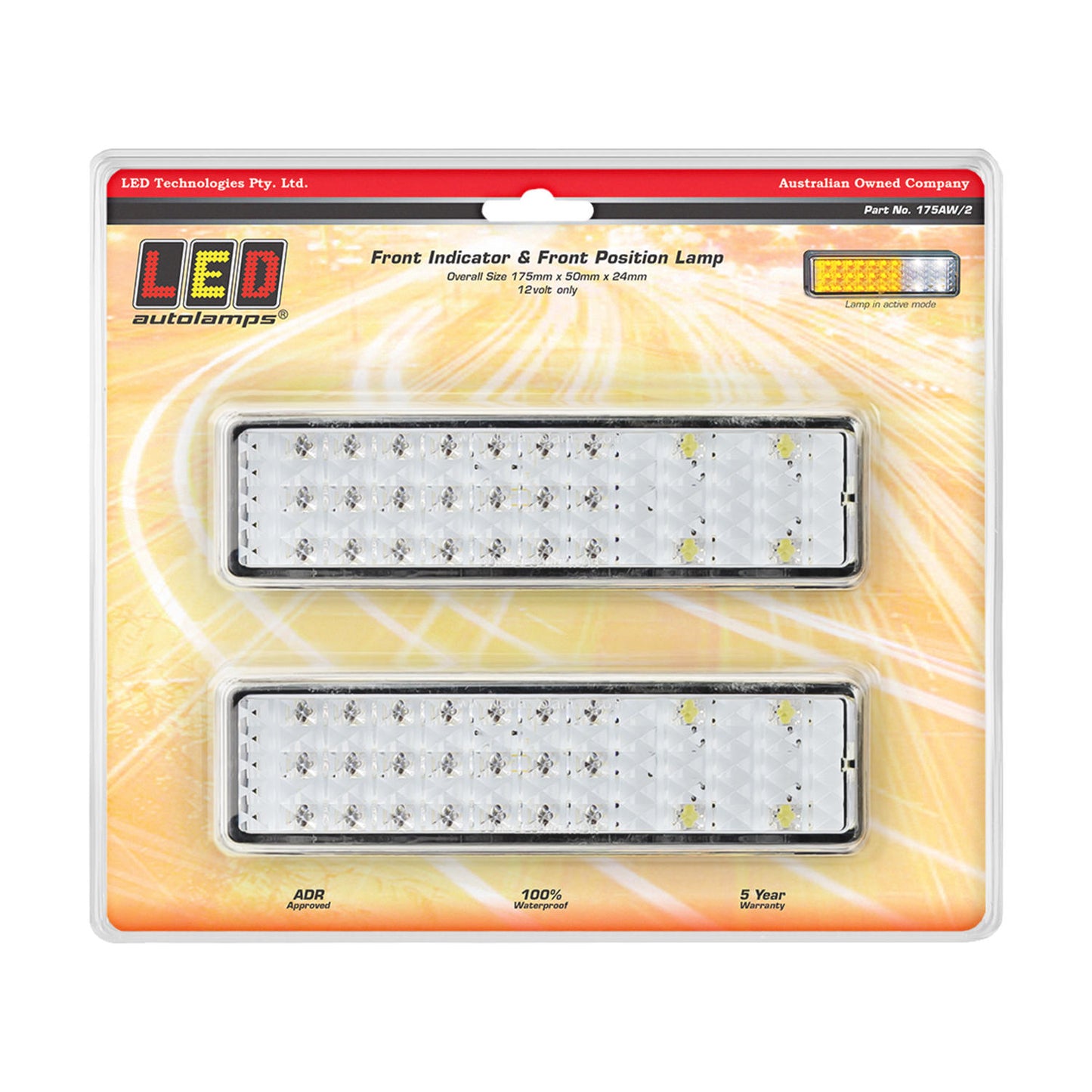 LED Autolamps Direction Indicator - 175AW/2
