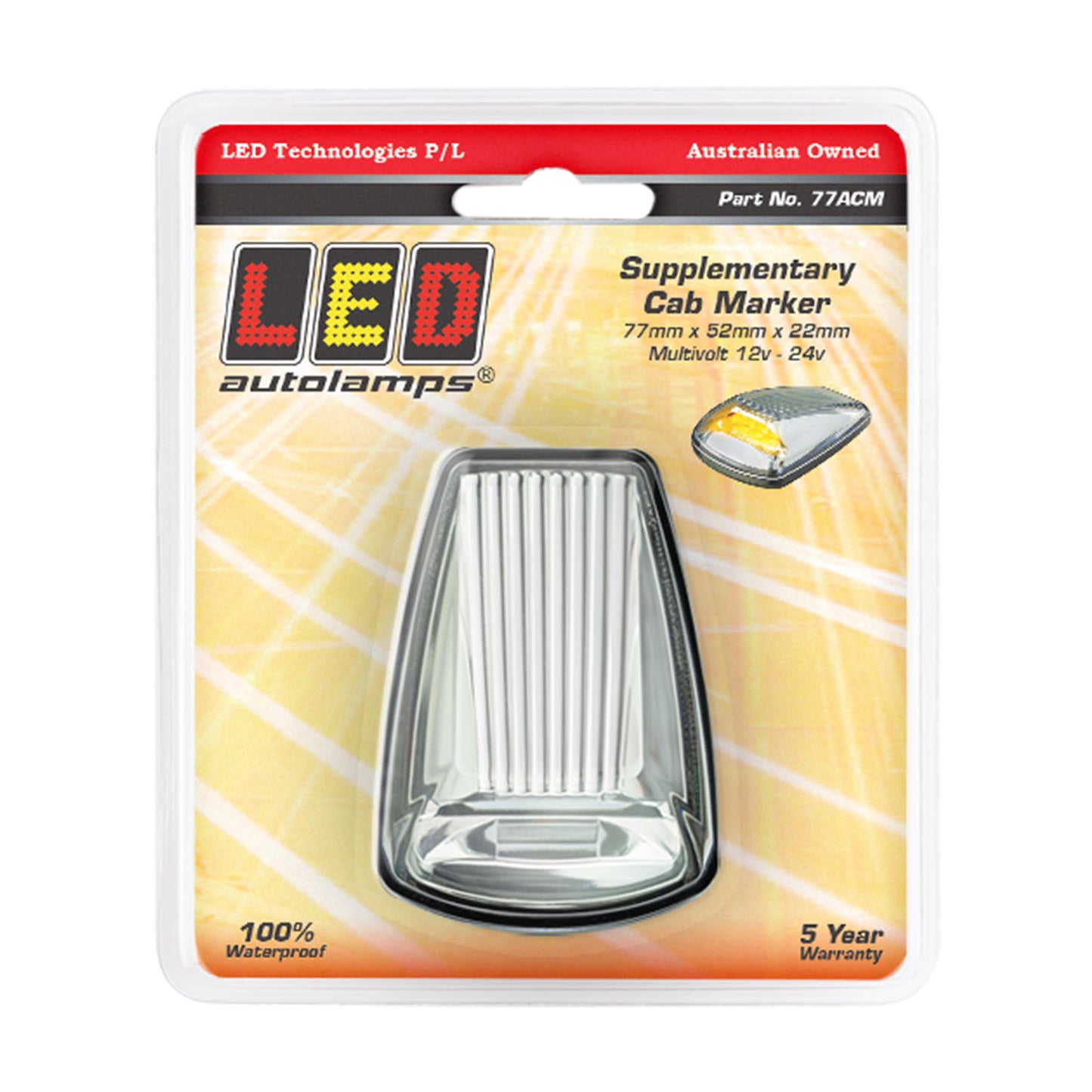 LED Autolamps End Outline Marker Light - 77ACM