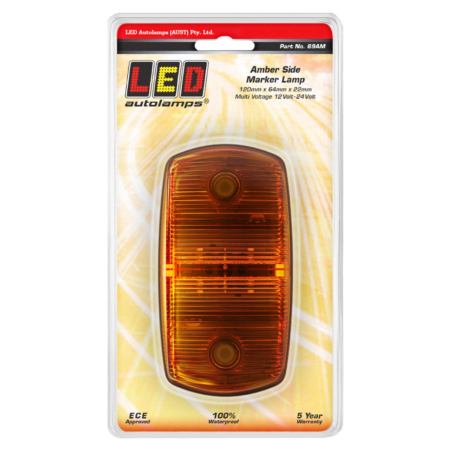 LED Autolamps Side Marker Light - 69AM