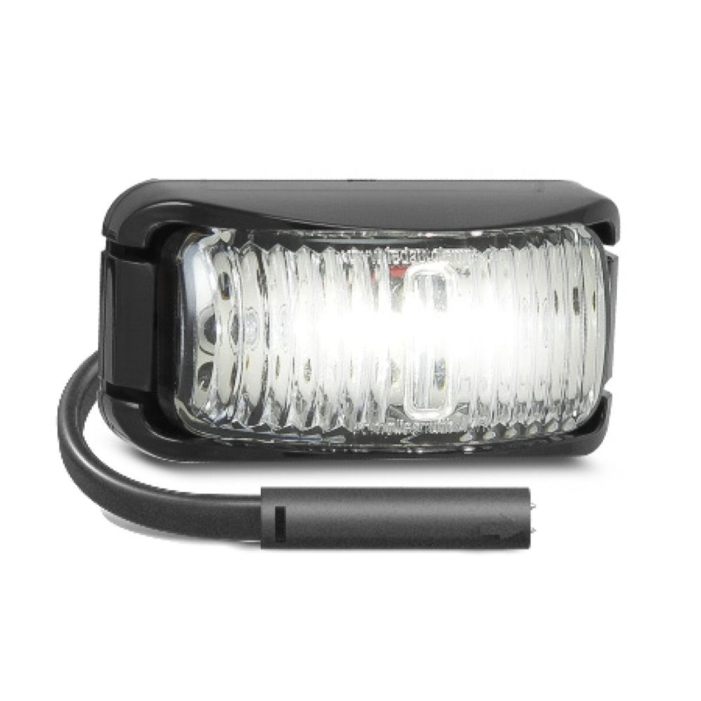 LED Autolamps WHITE SIDE MARKER,CSB PLUG,3M PAD - 42WMCSB3M