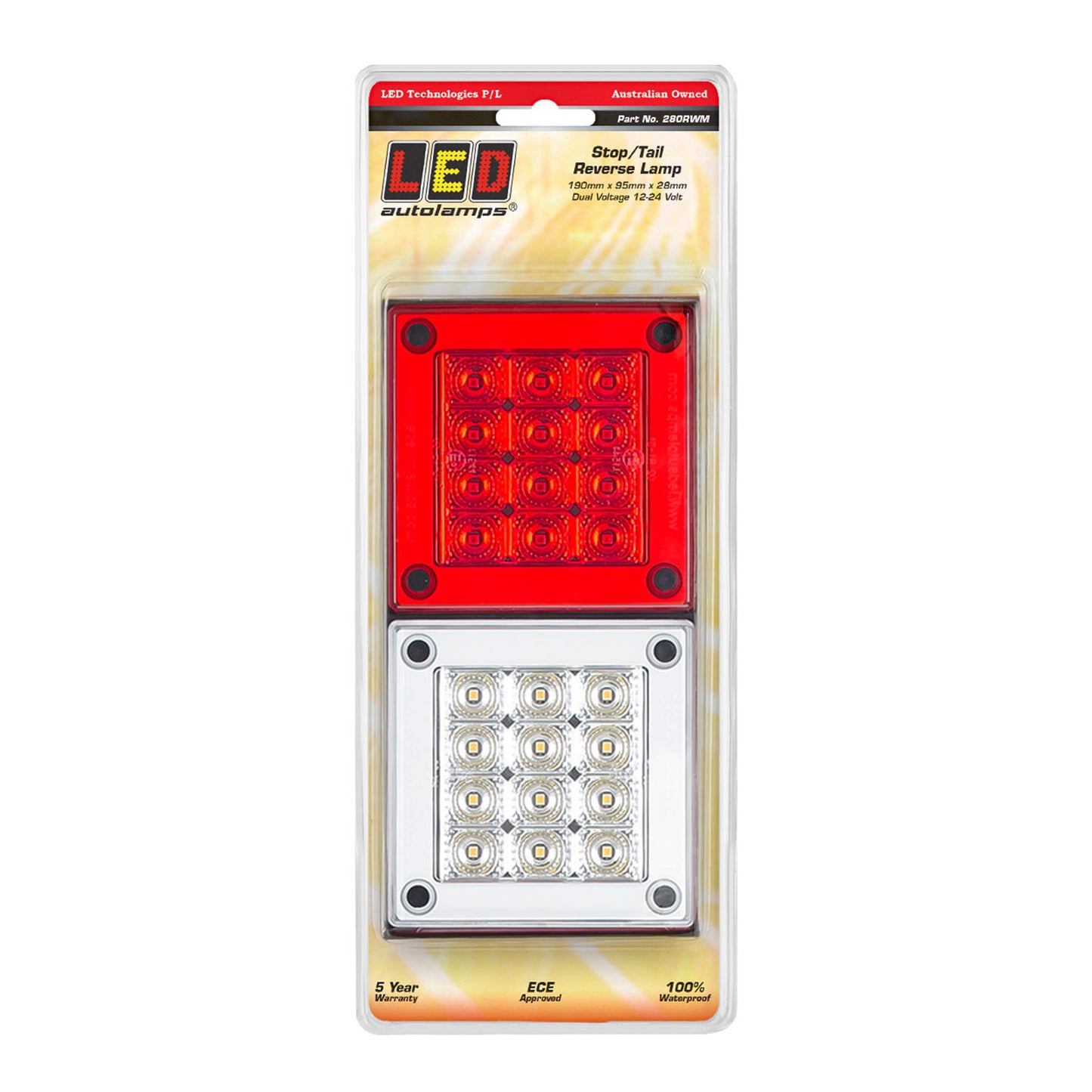LED Autolamps Tail Light Assembly - 280RWM