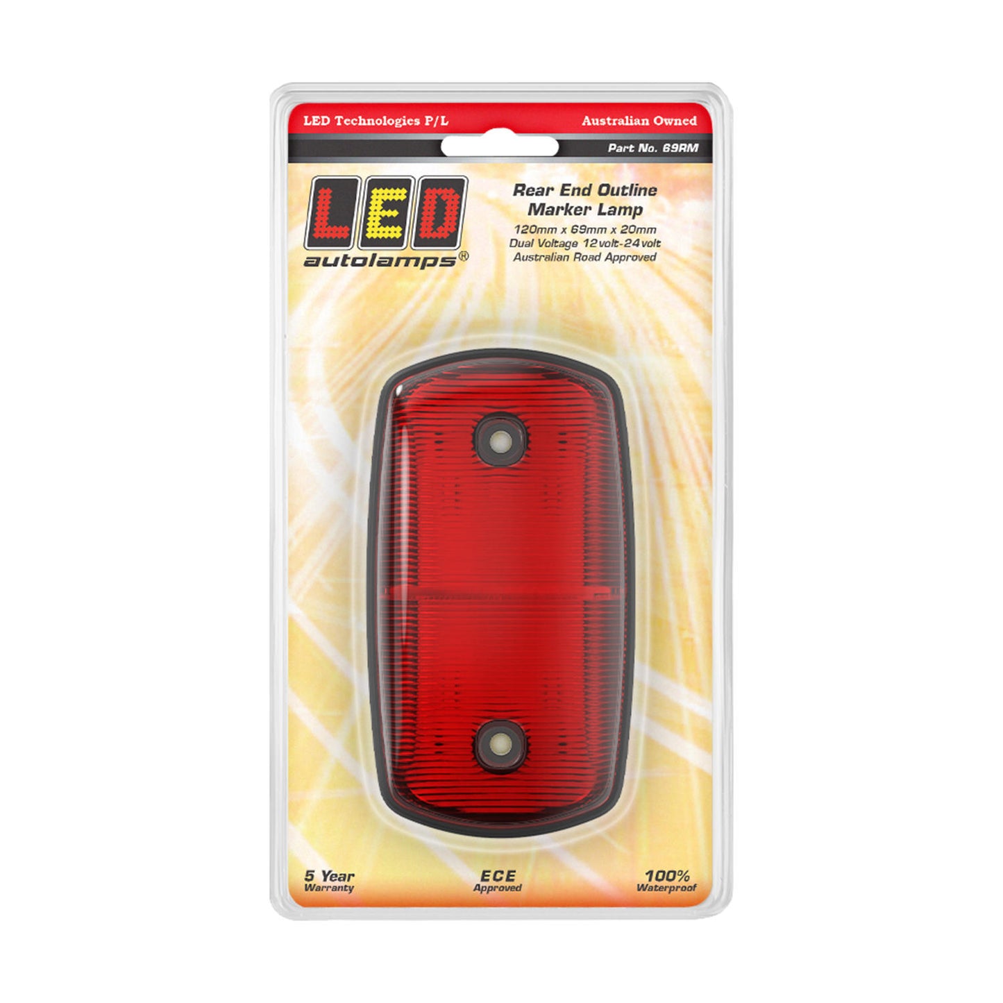LED Autolamps Clearance Light - 69RM