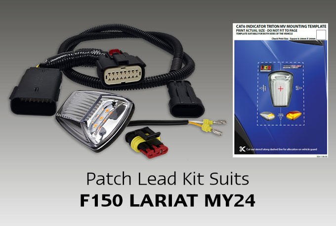 LED Autolamps CAT6 KIT FOR F150 LARIAT 2024 MY24, Includes x1 BBPATCH-RANGER22 & x1 77ACM-3AMP - 77ACMB-F150LARIAT24