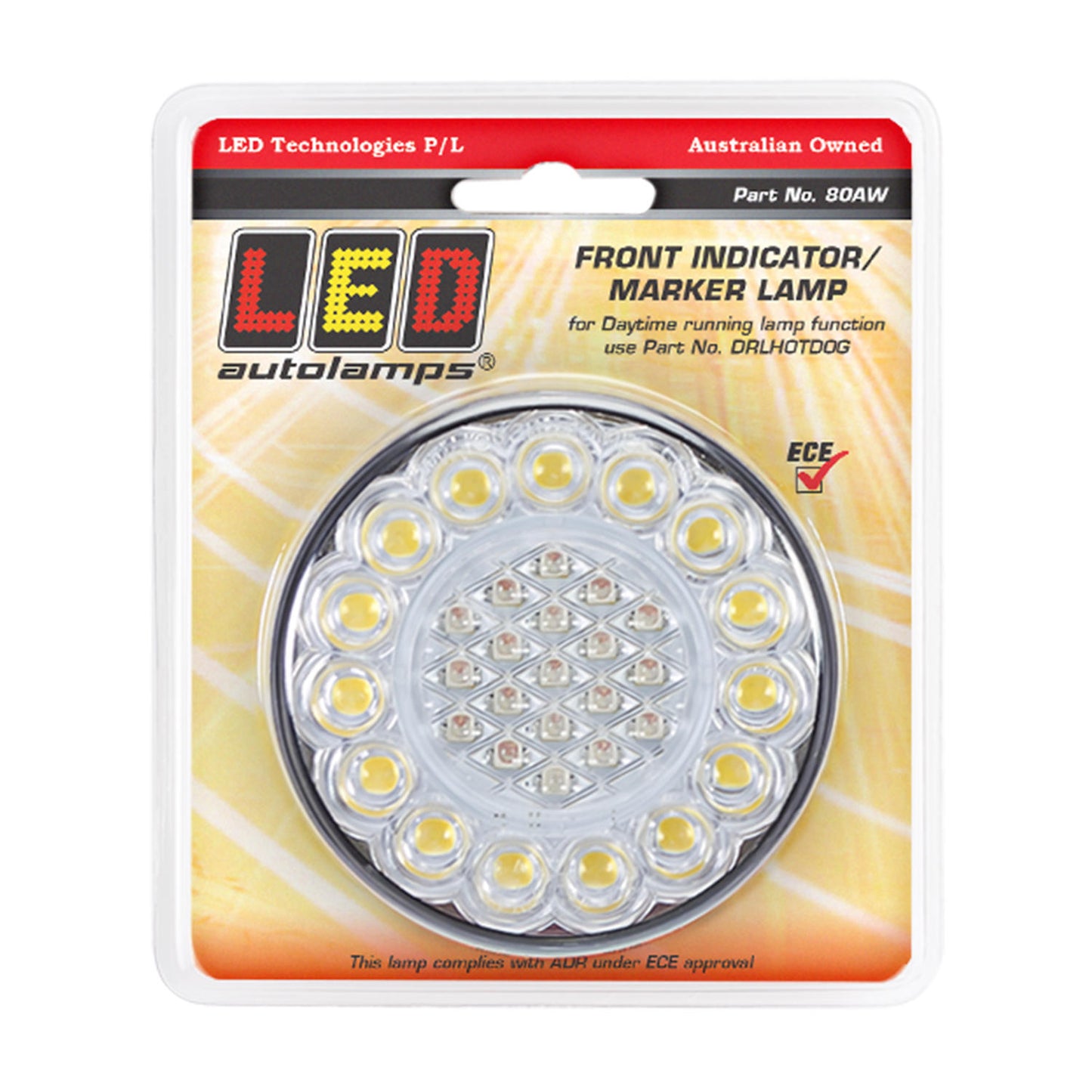 LED Autolamps Direction Indicator - 80AW