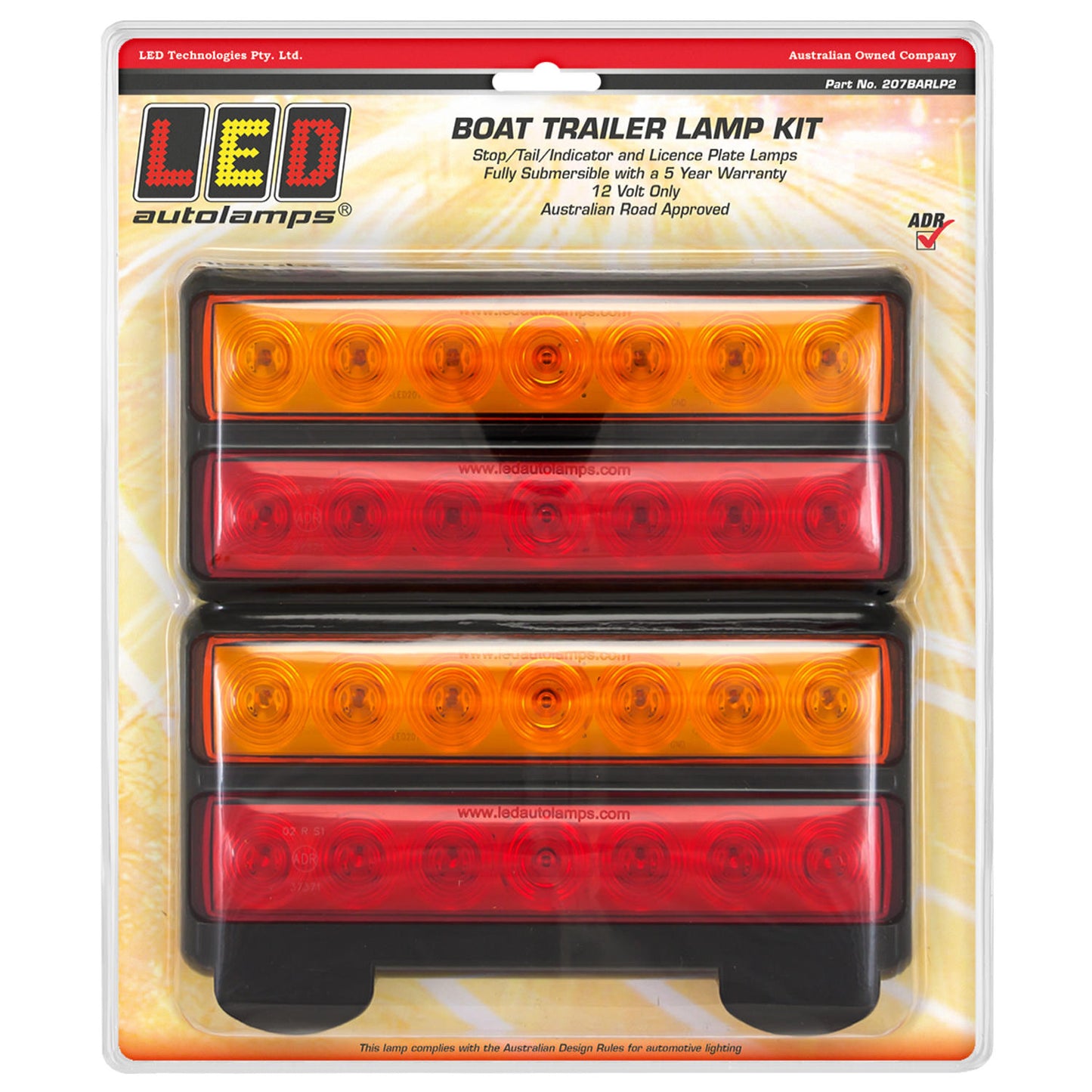 LED Autolamps Tail Light Assembly - 207BARLP2
