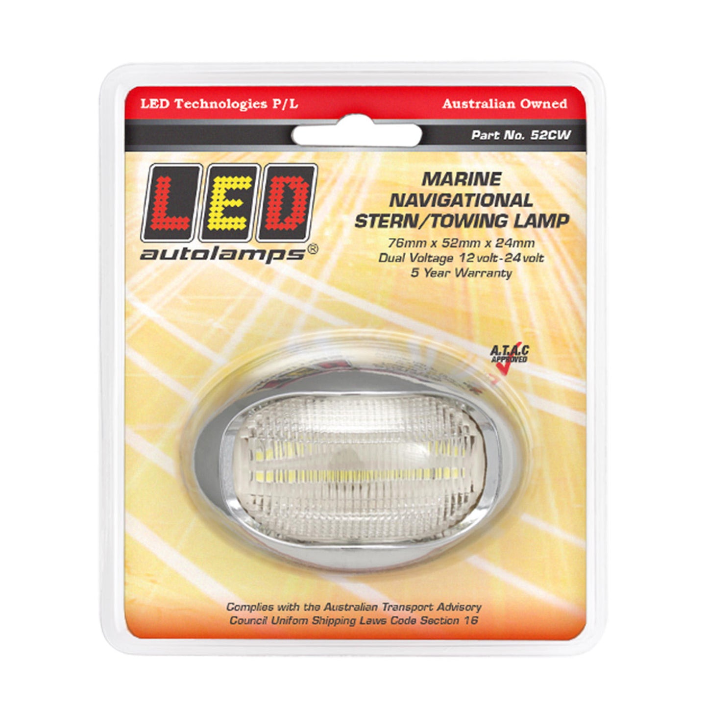 LED Autolamps Navigation Lamp - 52CW