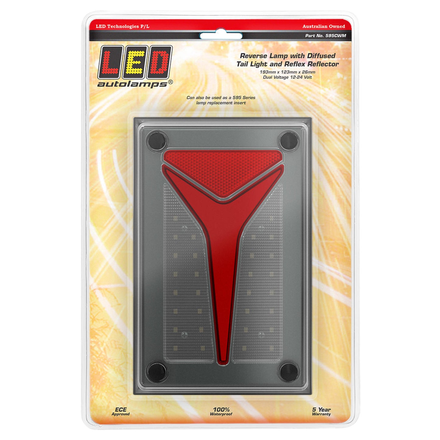 LED Autolamps Reverse Light - 595CWM
