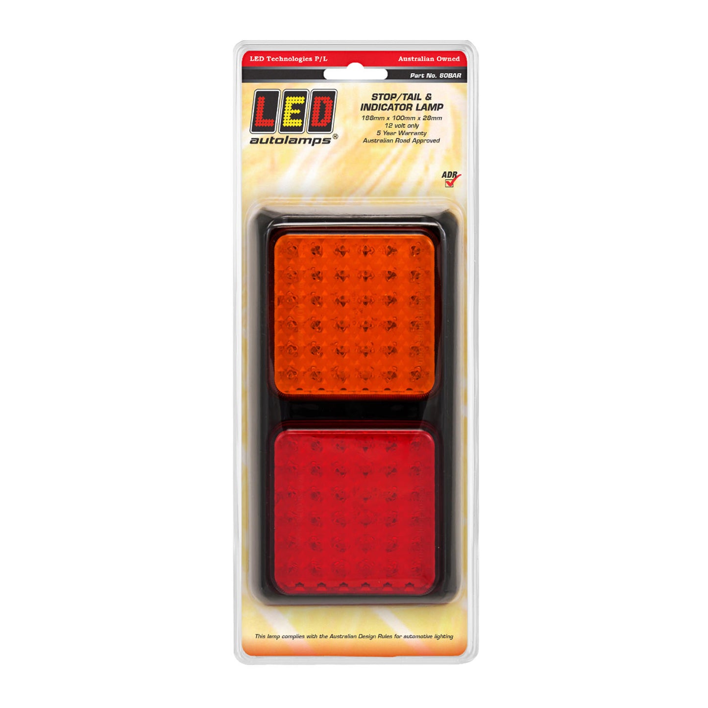 LED Autolamps Tail Light Assembly - 80BAR