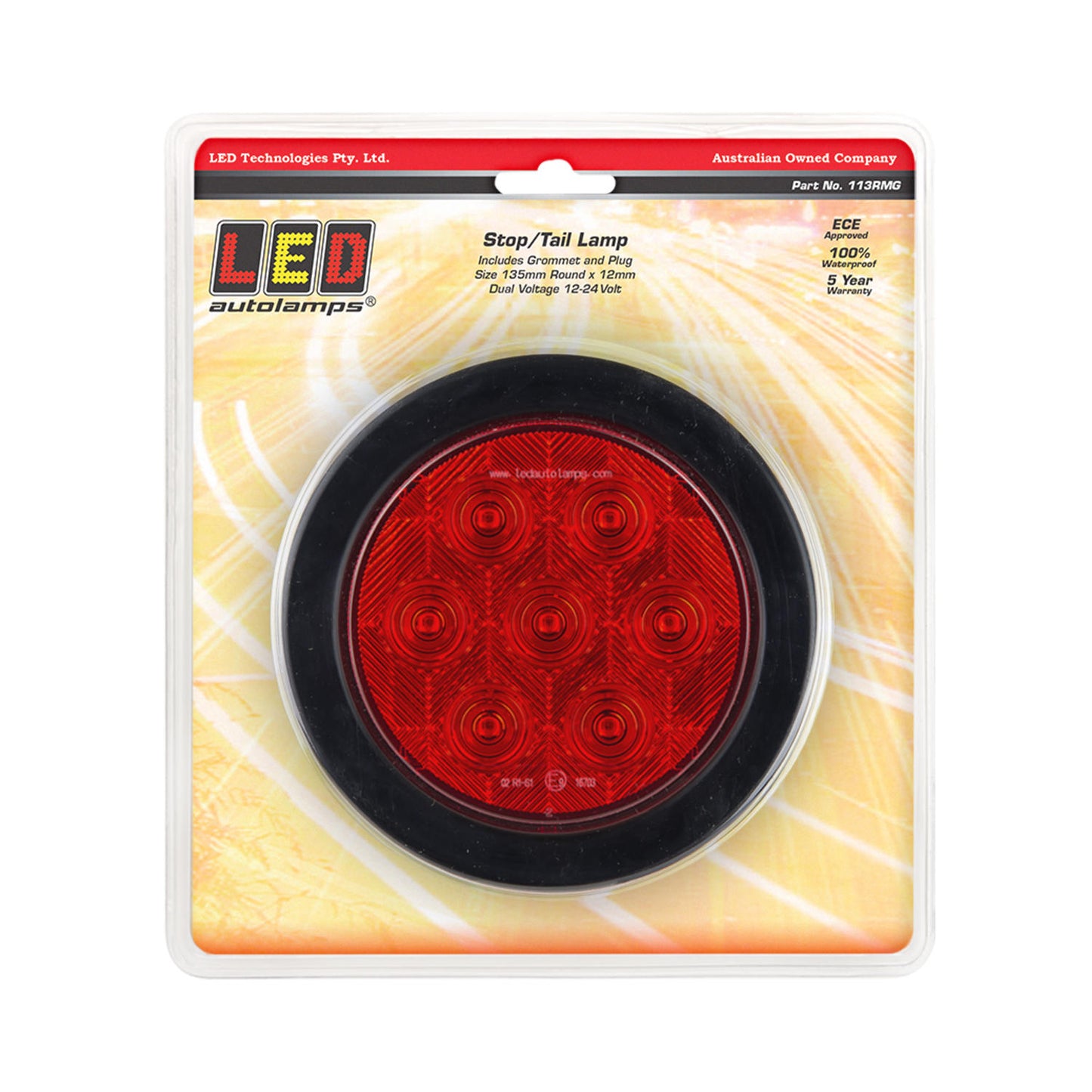 LED Autolamps Stop Light - 113RMG