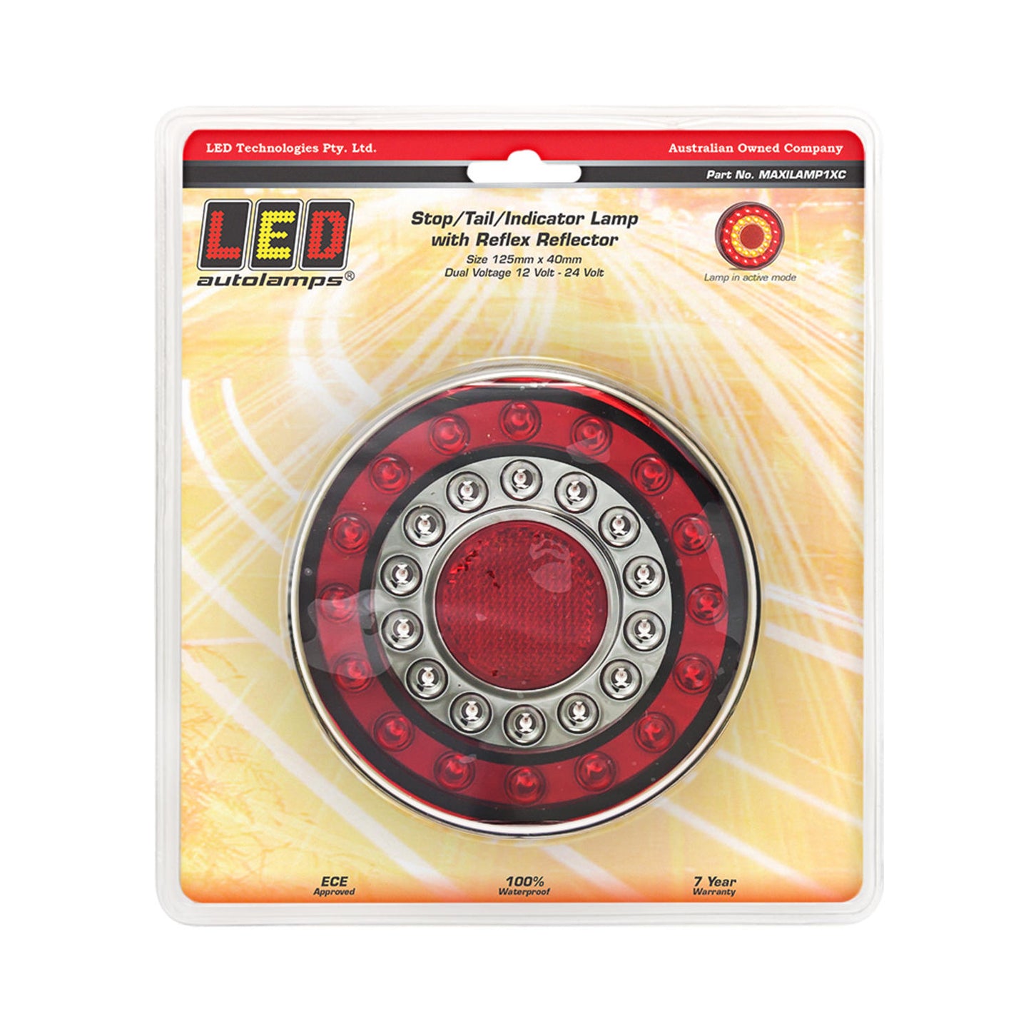 LED Autolamps Tail Light Assembly - MAXILAMP1XC