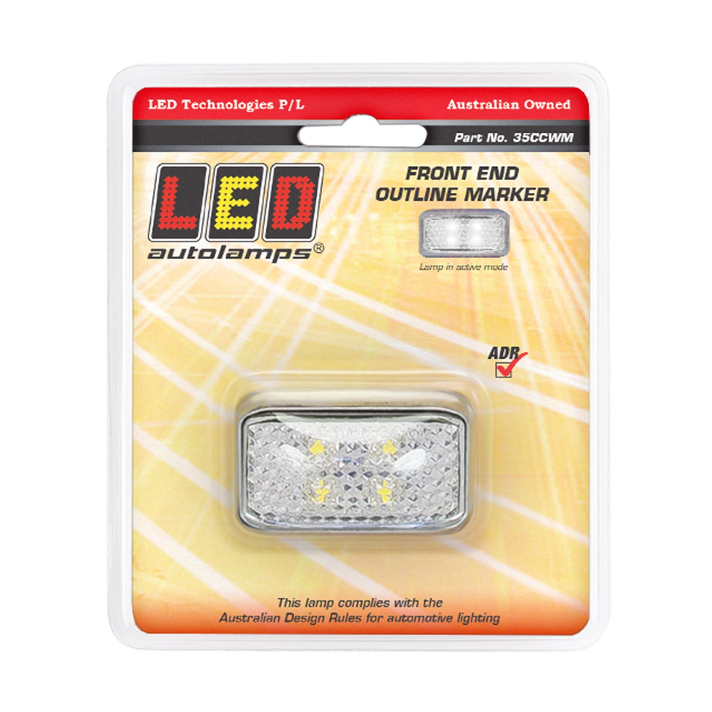 LED Autolamps Clearance Light - 35CCWM