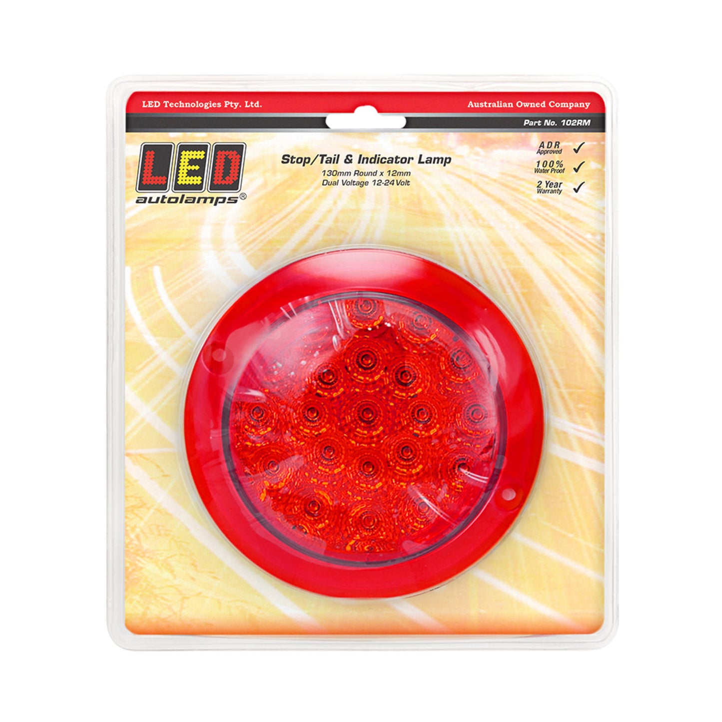 LED Autolamps Stop Light - 102RM