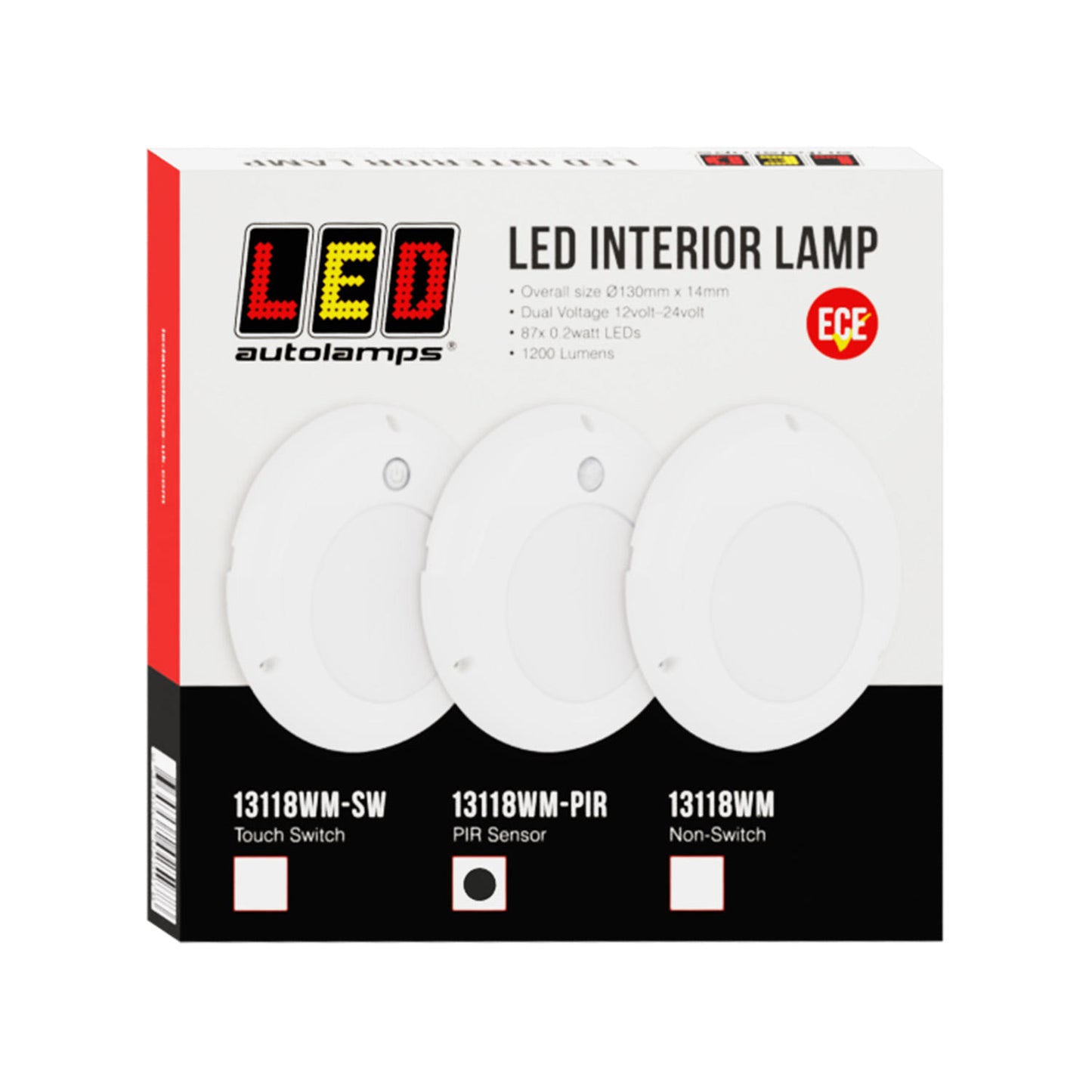 LED Autolamps Interior Light - 13118WM-PIR