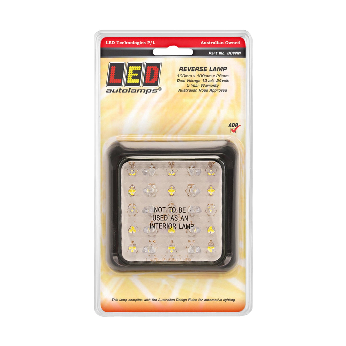 LED Autolamps Reverse Light - 80WM
