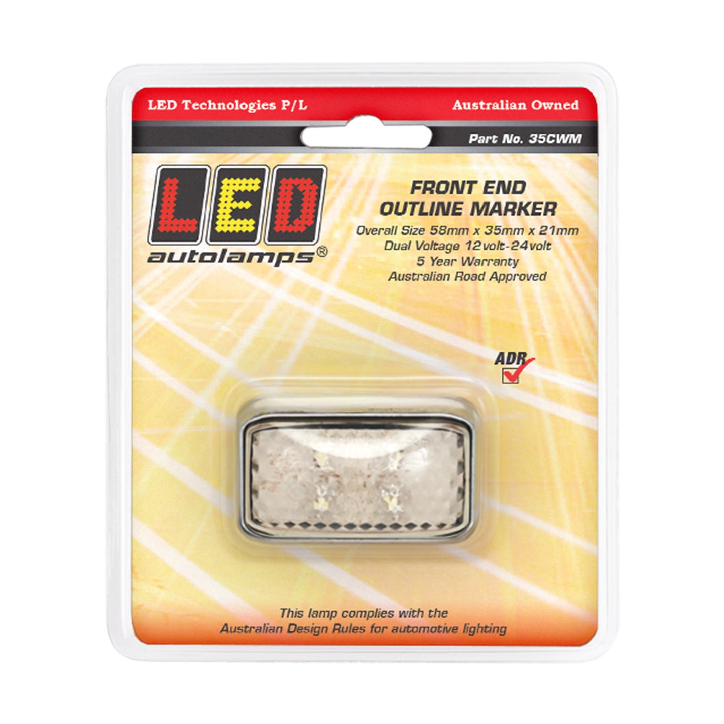 LED Autolamps Clearance Light - 35CWM