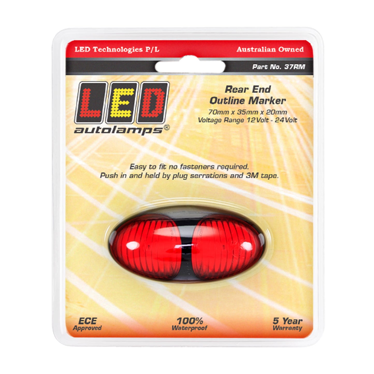 LED Autolamps Clearance Light - 37RM