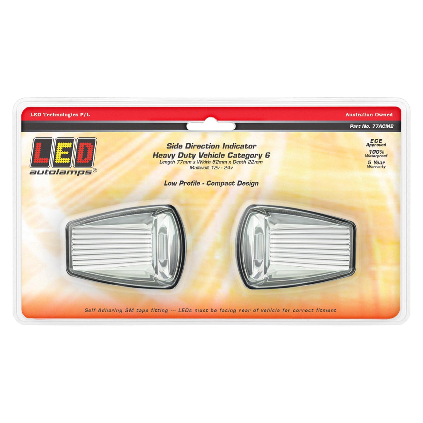 LED Autolamps Direction Indicator - 77ACM2