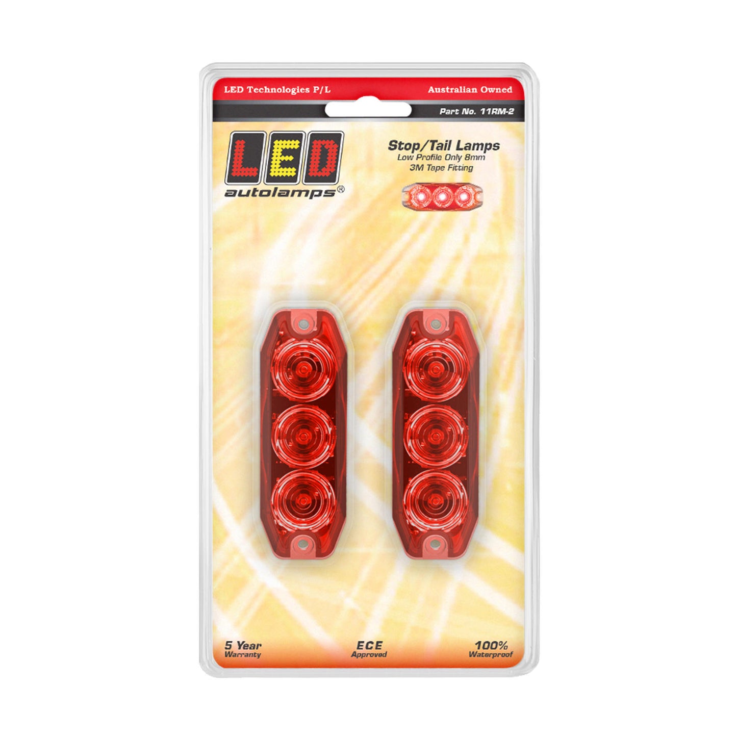 LED Autolamps Stop Light - 11RM-2
