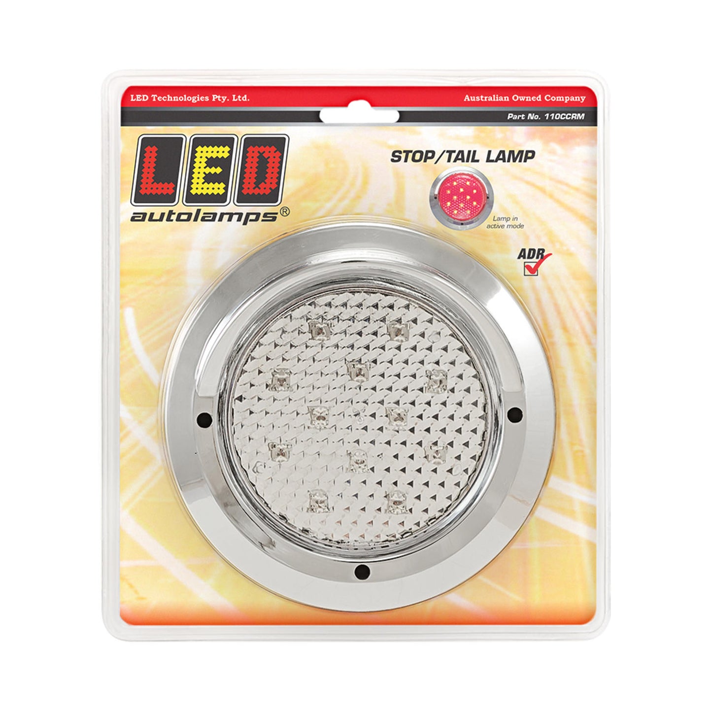 LED Autolamps Stop Light - 110CCRM
