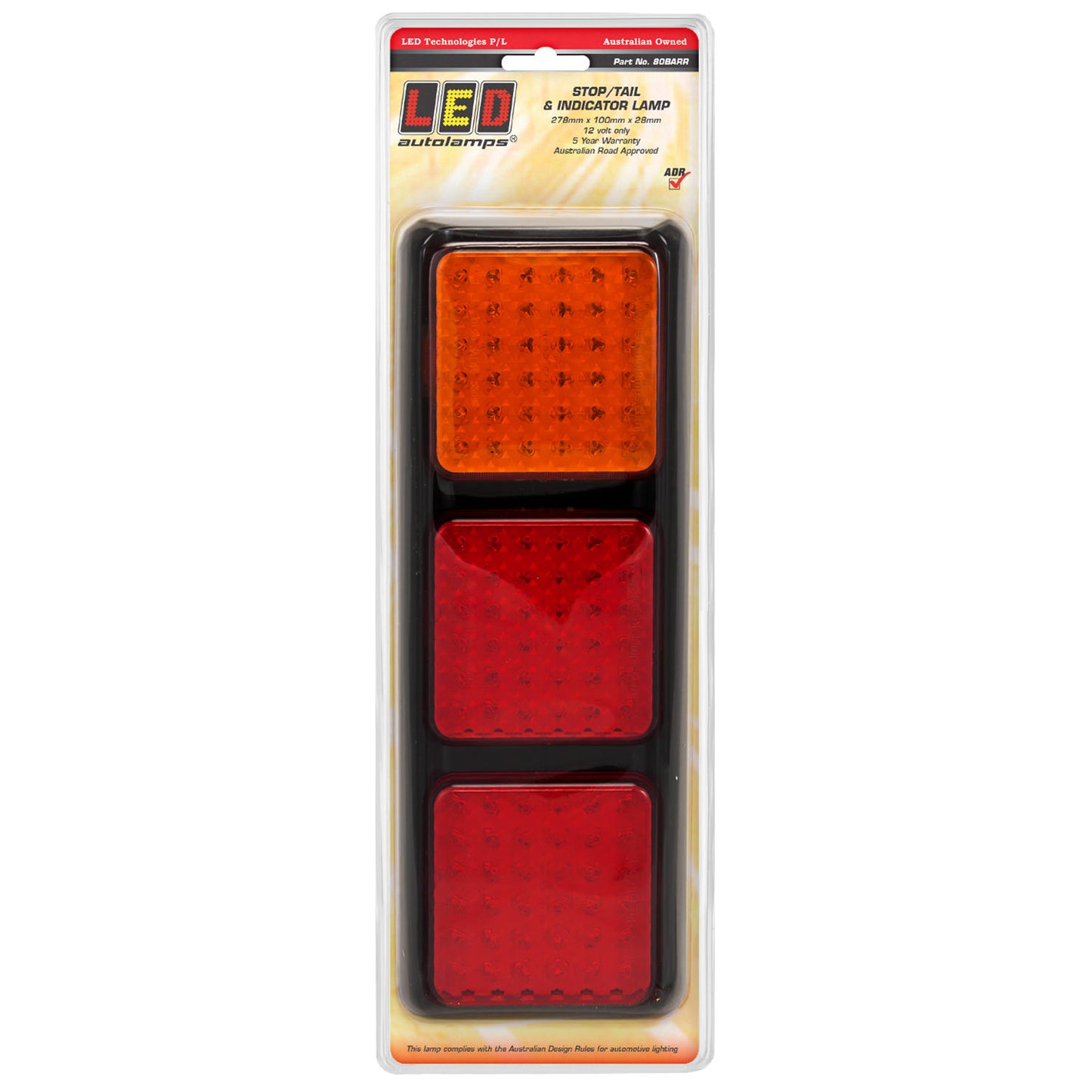 LED Autolamps Tail Light Assembly - 80BARR