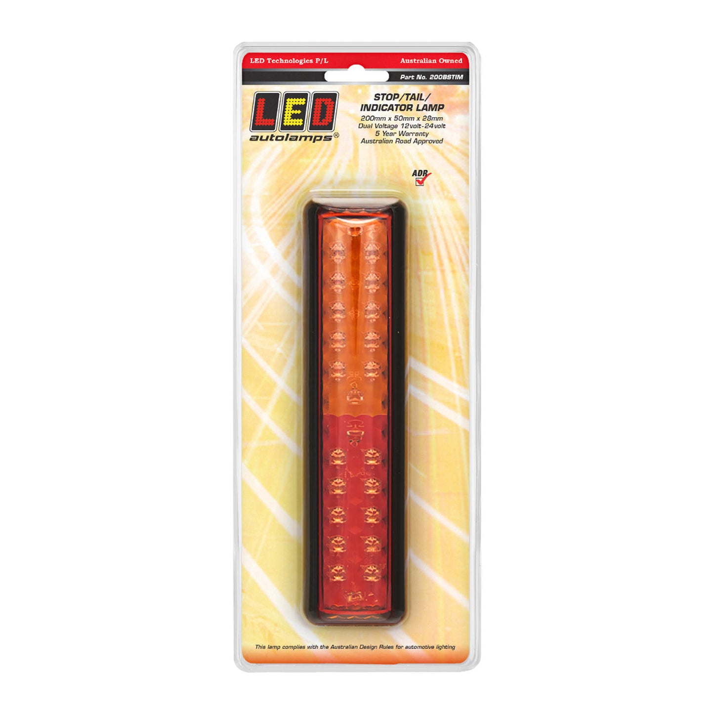 LED Autolamps Tail Light Assembly - 200BSTIM