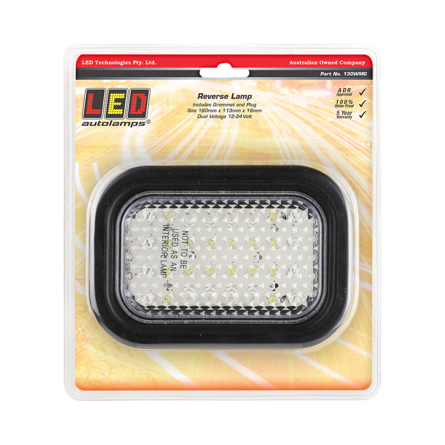 LED Autolamps Reverse Light - 130WMG