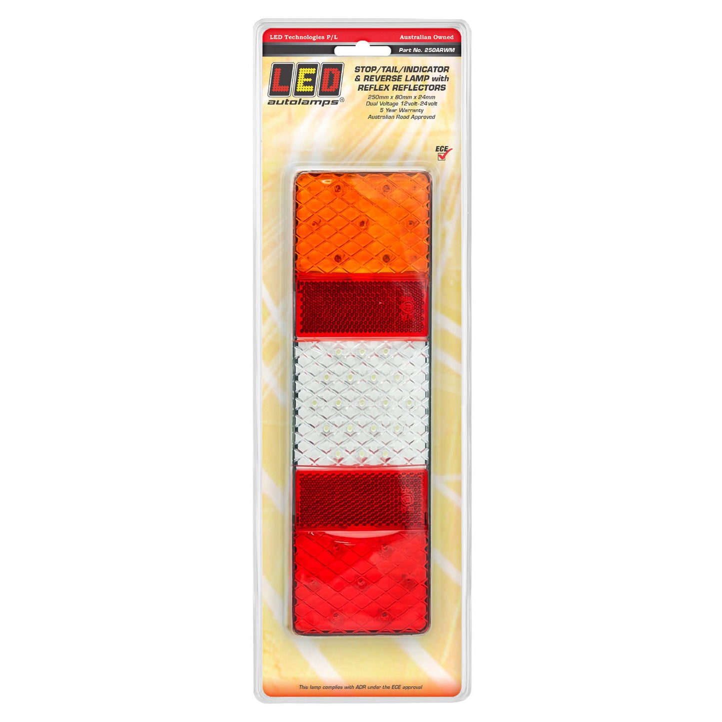 LED Autolamps Tail Light Assembly - 250ARWM